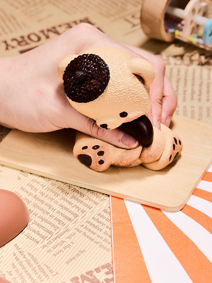 Brown Heart Bear Taba Squishy - Image 5