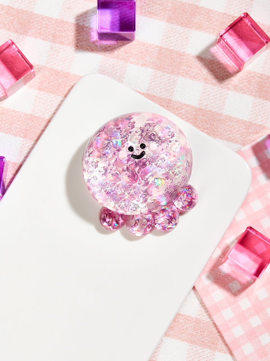 Blingbling Fuchsia Octopus Taba Squishy - Image 10