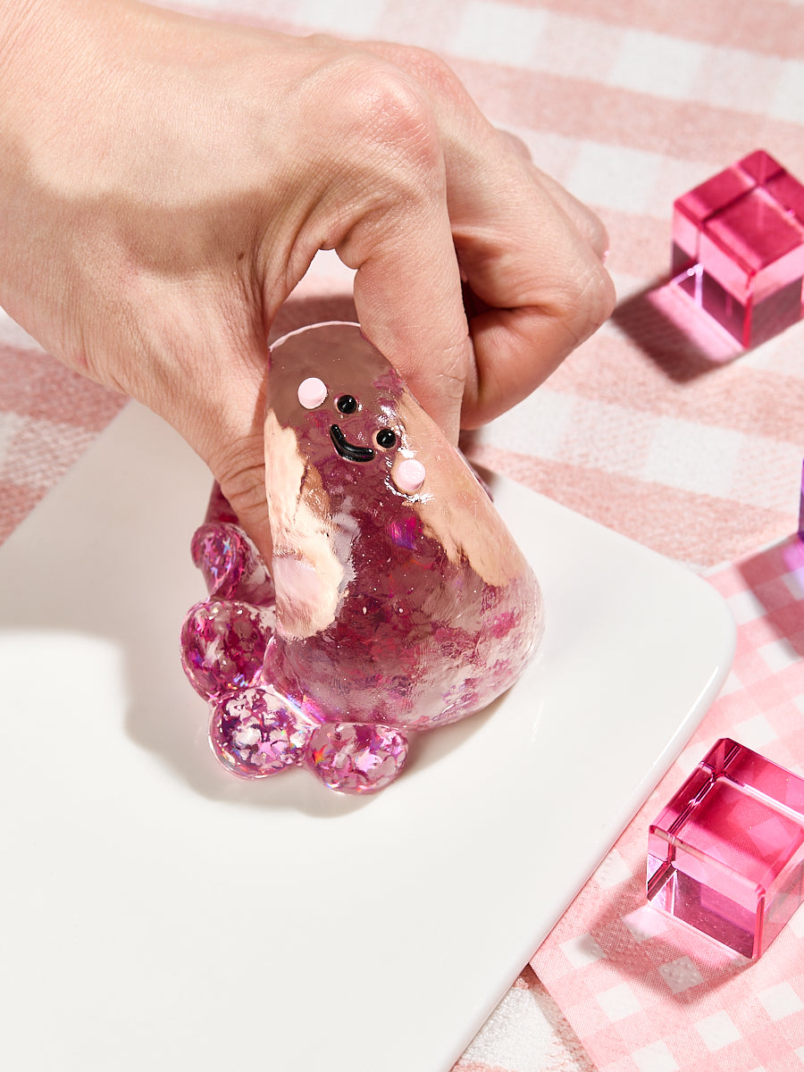 Blingbling Fuchsia Octopus Taba Squishy - Image 6