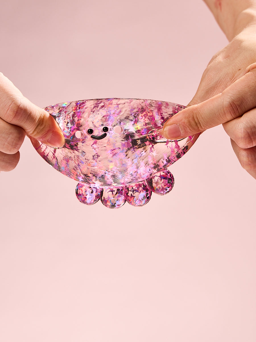 Blingbling Fuchsia Octopus Taba Squishy - Image 4