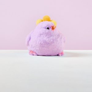 Flocked Purple Chick Taba Squishy