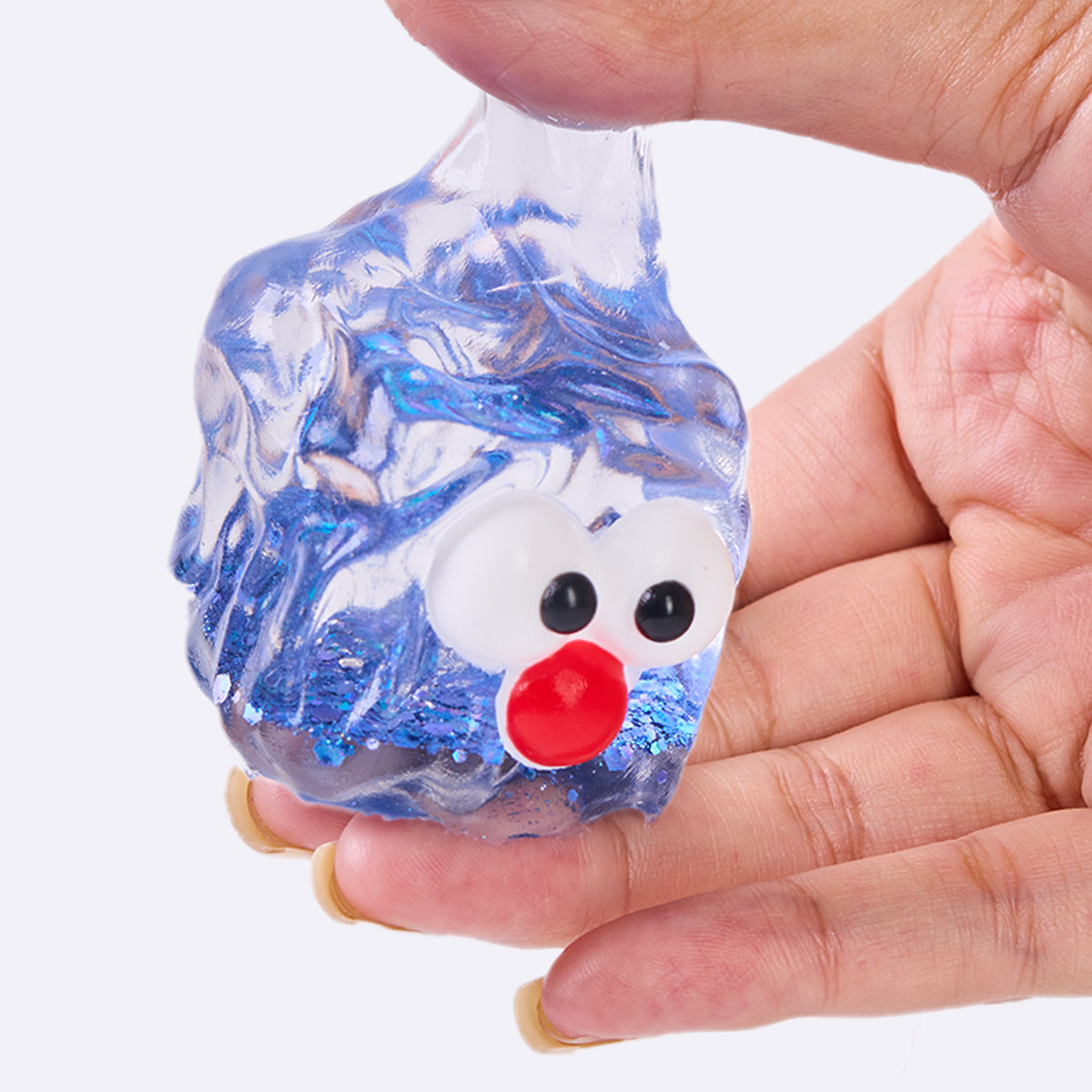 Funny Transparent-blue Ice Cube Taba Squishy - Image 5