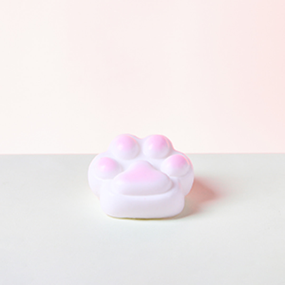 Big White-pink Paw Taba Squishy