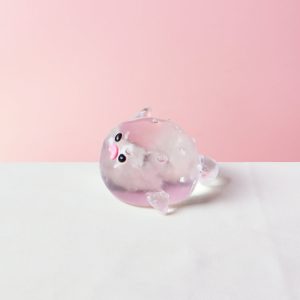 Transparent Pufferfish Taba Squishy