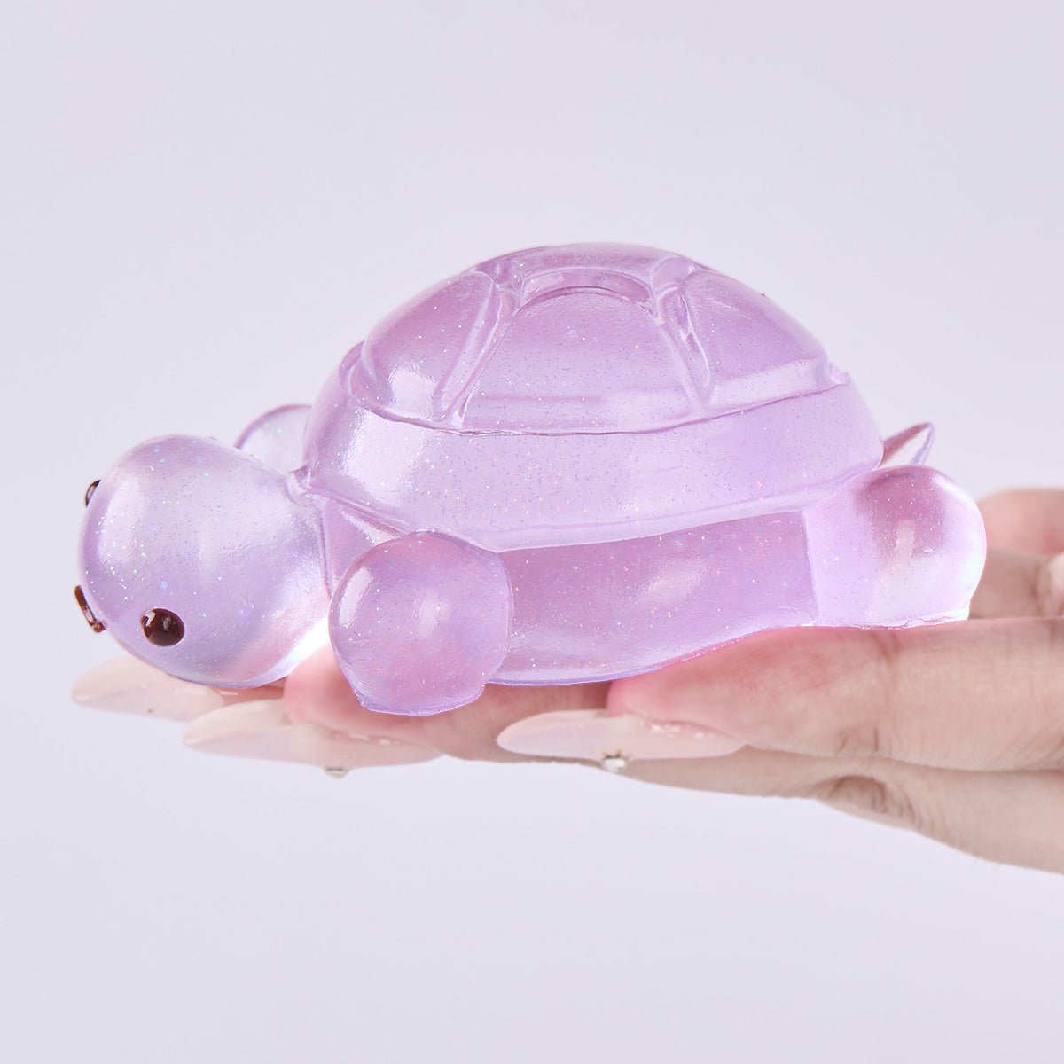 Glitter Transparent-purple Turtle Taba Squishy - Image 2