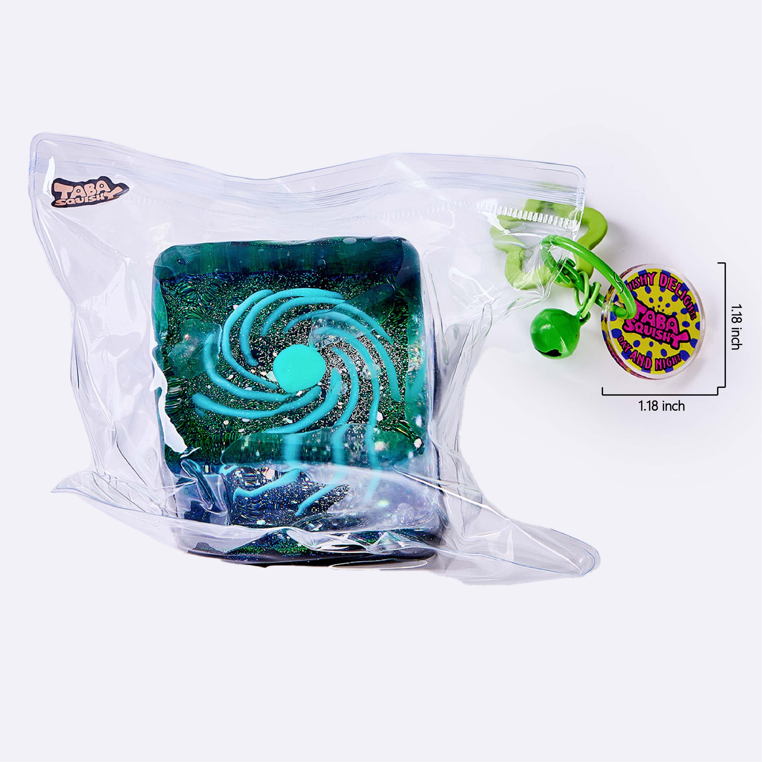 Nested Cyan Space Ice Cube Taba Squishy - Image 6