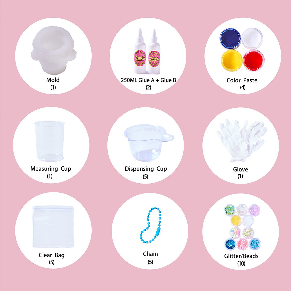 Ghost Taba Squishy DIY Mold Set - Image 5