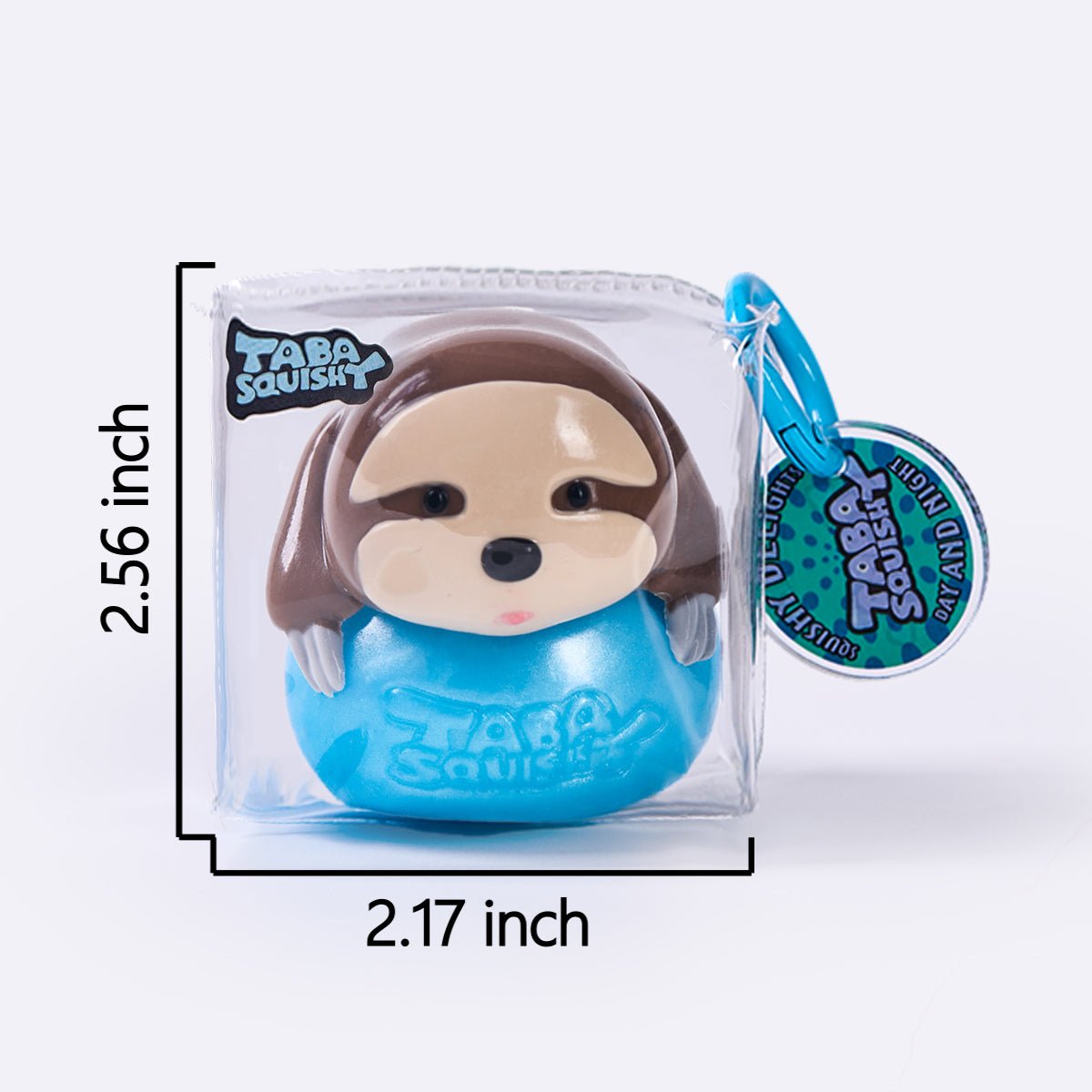 Little Sloth on Blue Ball Taba Squishy - Image 4
