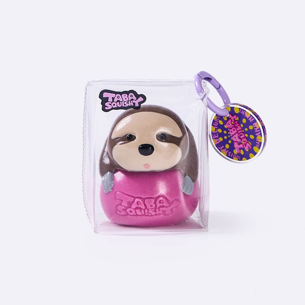 Little Sloth on Purple Ball Taba Squishy