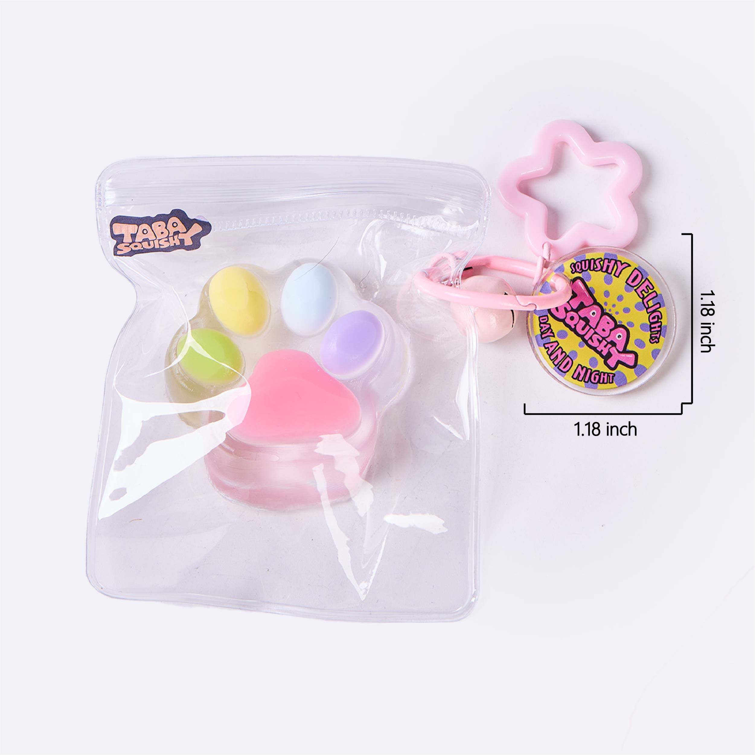 45g White-colorful Paw Taba Squishy - Image 6