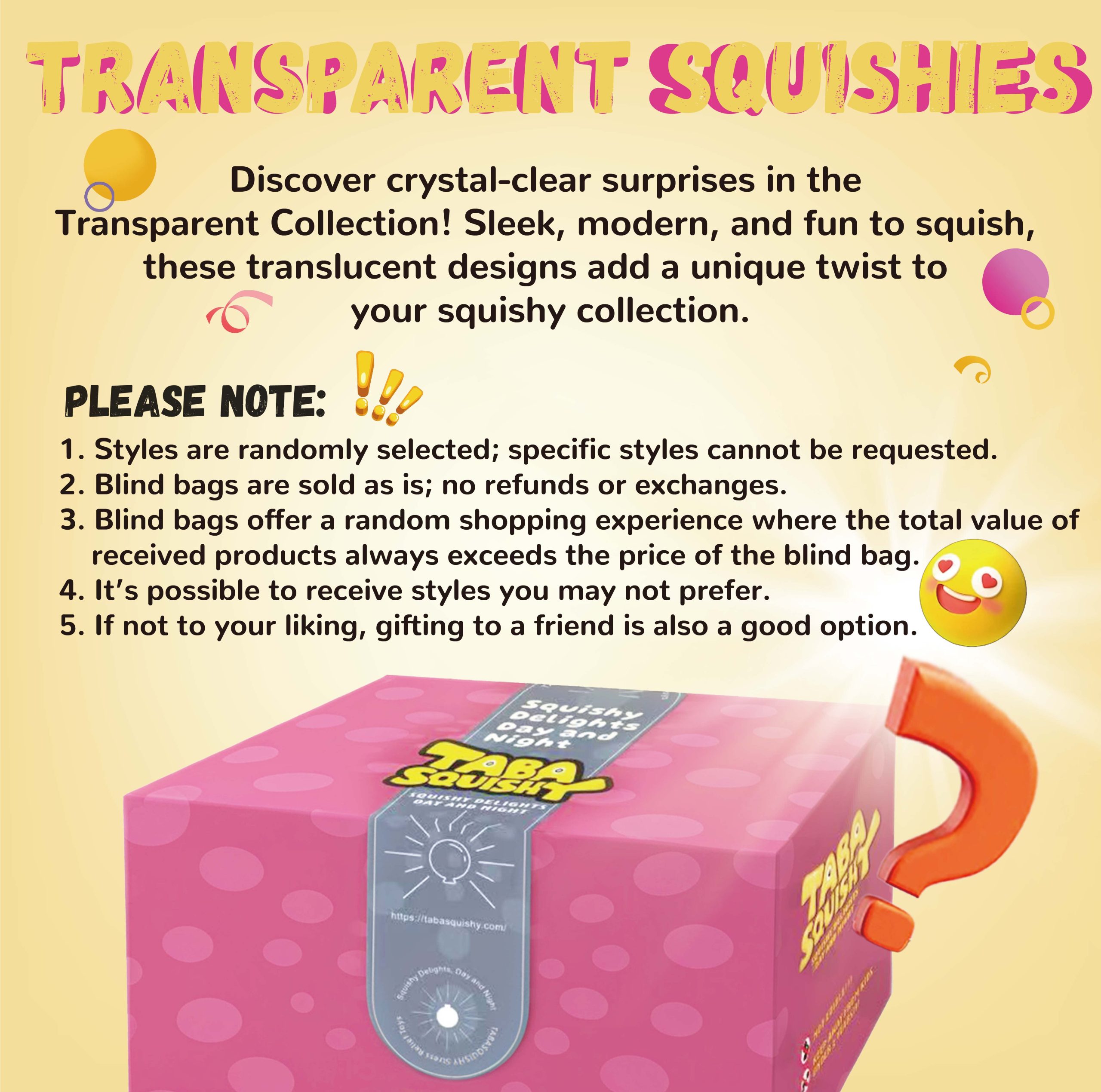 Transparent Blind Bag Taba Squishy - Image 2