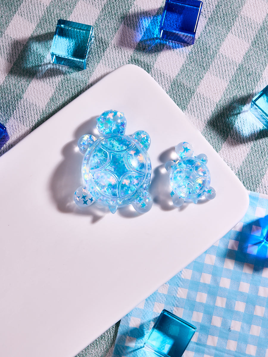 Blingbling Blue Cute Turtle Taba Squishy - Image 4