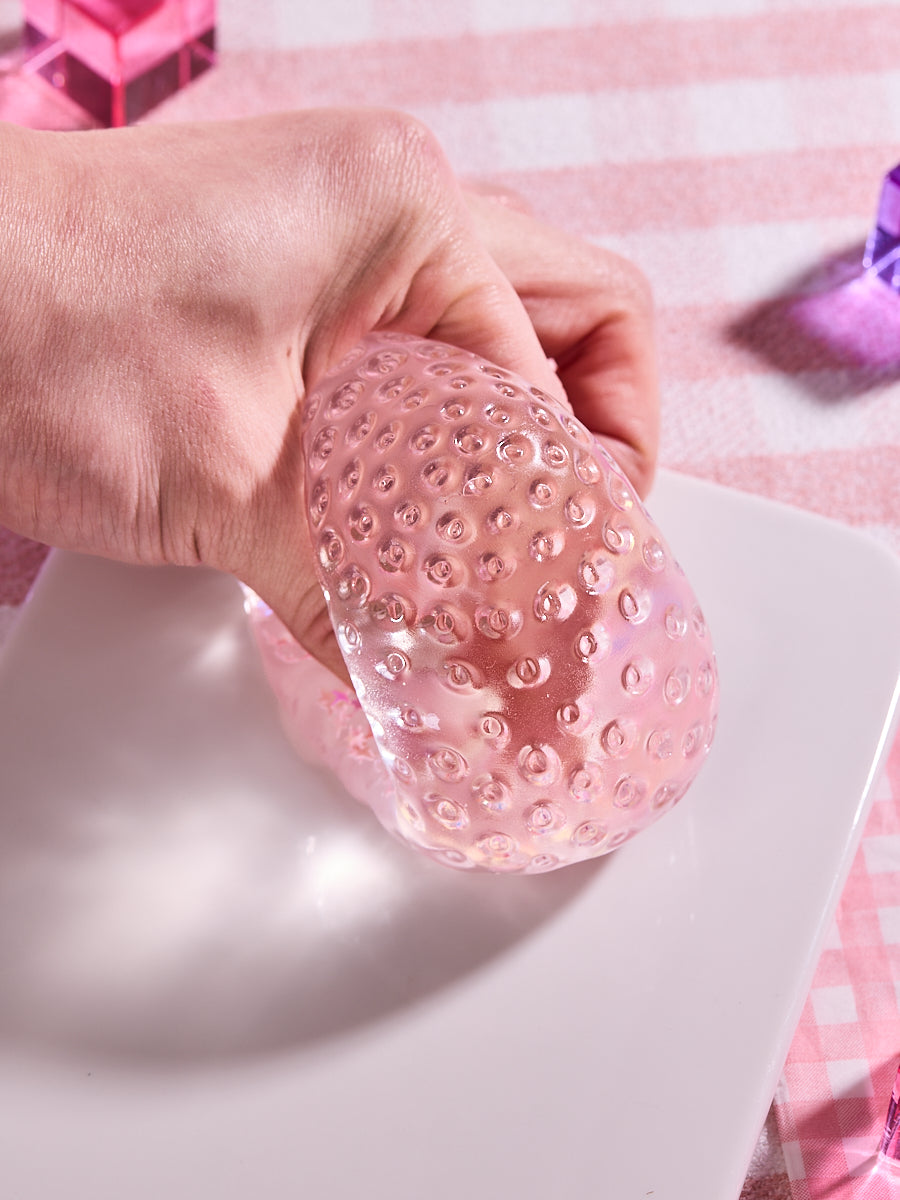Blingbling Pink Strawberry Taba Squishy - Image 5