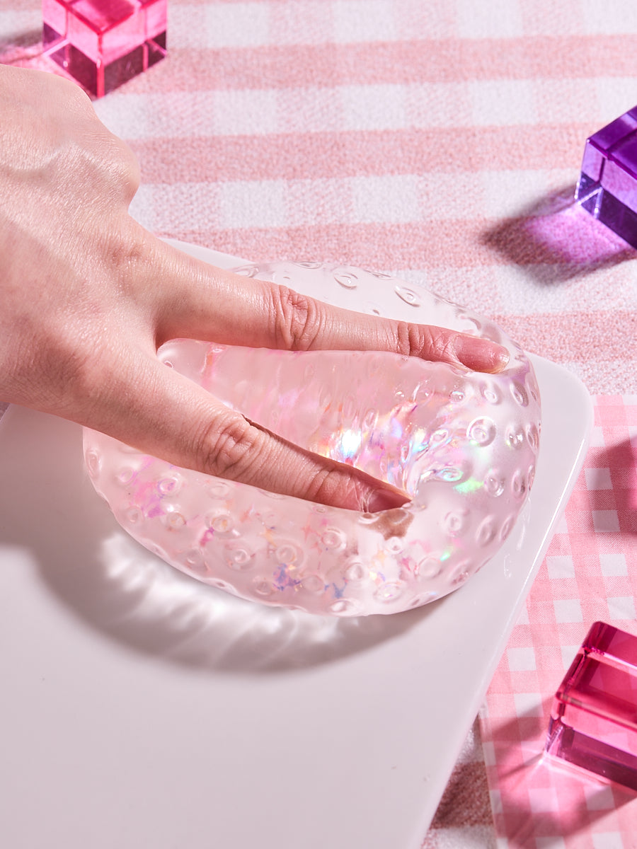 Blingbling Pink Strawberry Taba Squishy - Image 4