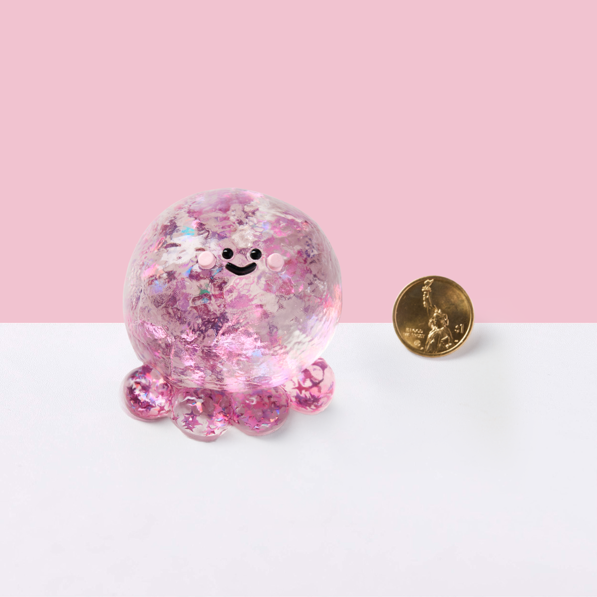 Blingbling Fuchsia Octopus Taba Squishy - Image 2