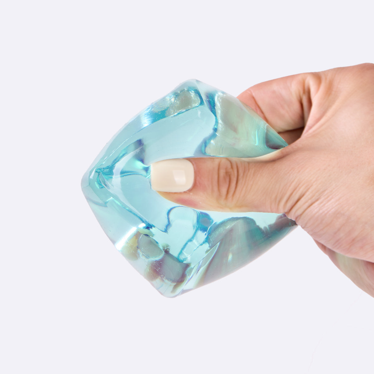 Crystal-blue Ice Cube Taba Squishy - Image 3