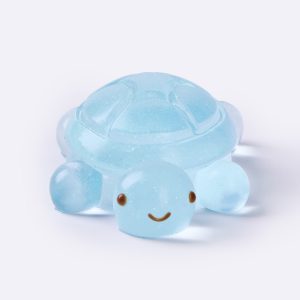 Glitter Transparent-blue Turtle Taba Squishy