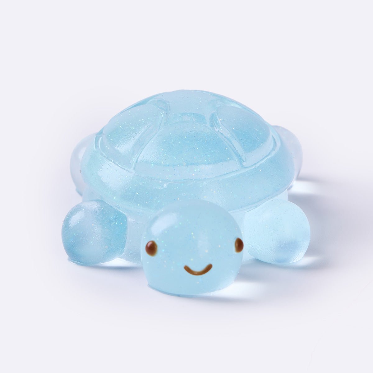 Glitter Transparent-blue Turtle Taba Squishy