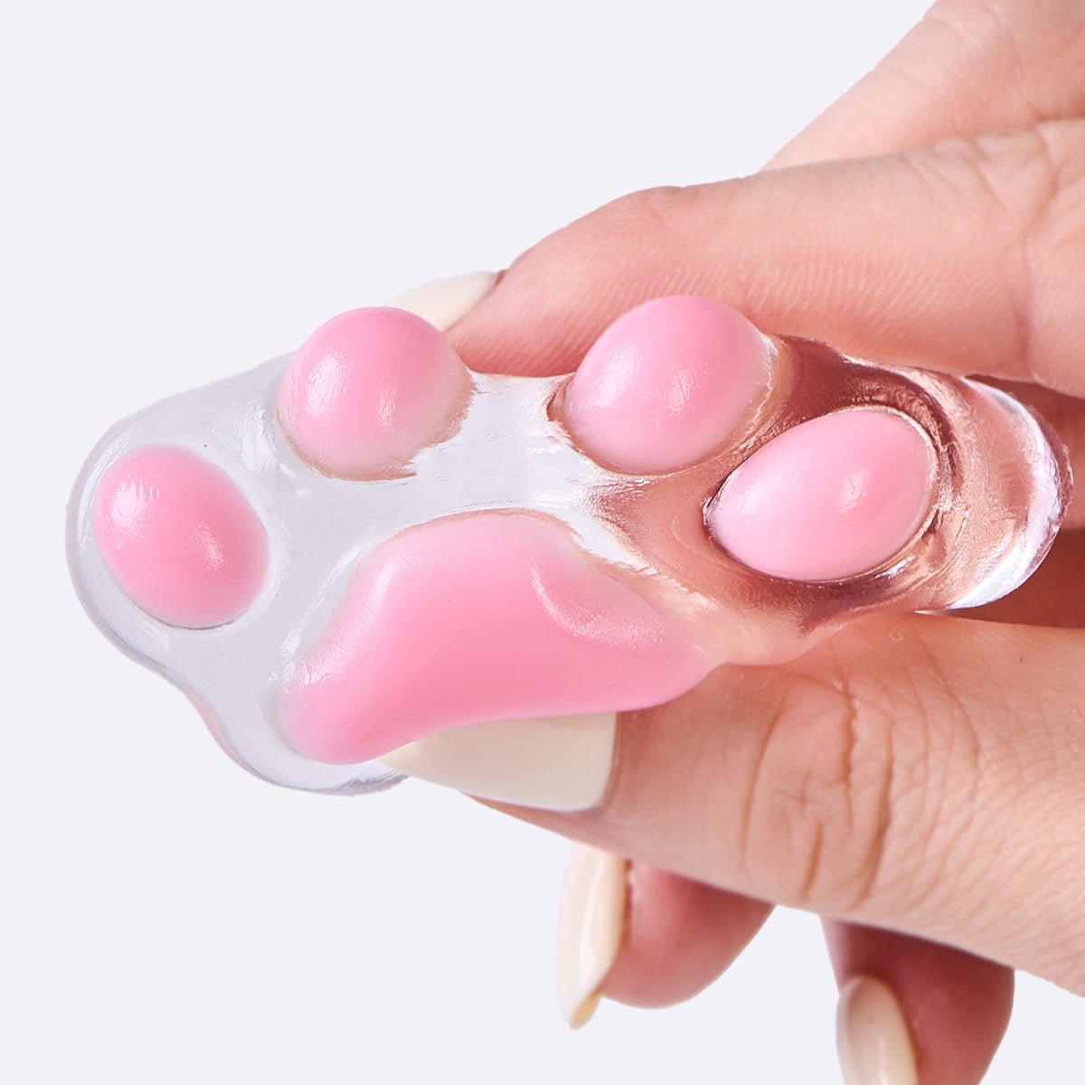 45g Transparent-pink Paw Taba Squishy - Image 2