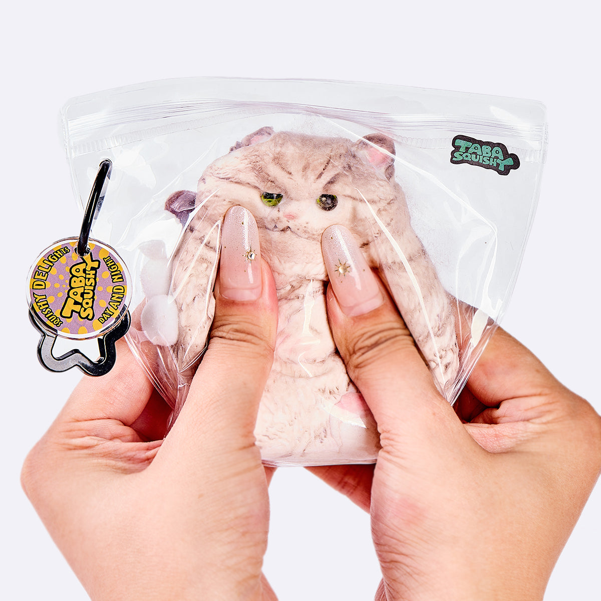Flocked Brown Cat Taba Squishy - Image 5