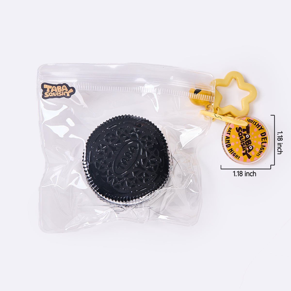 60g Black-white Sandwich Cookie Taba Squishy - Image 6
