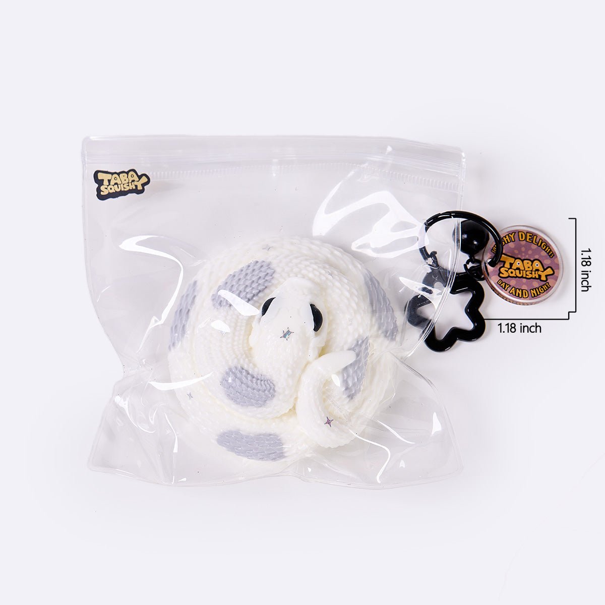 White-gray Snake Taba Squishy - Image 6