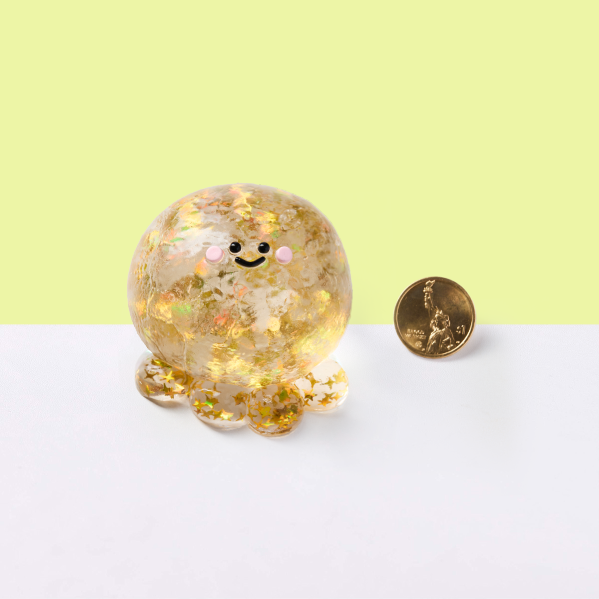 Blingbling Gold Octopus Taba Squishy - Image 2