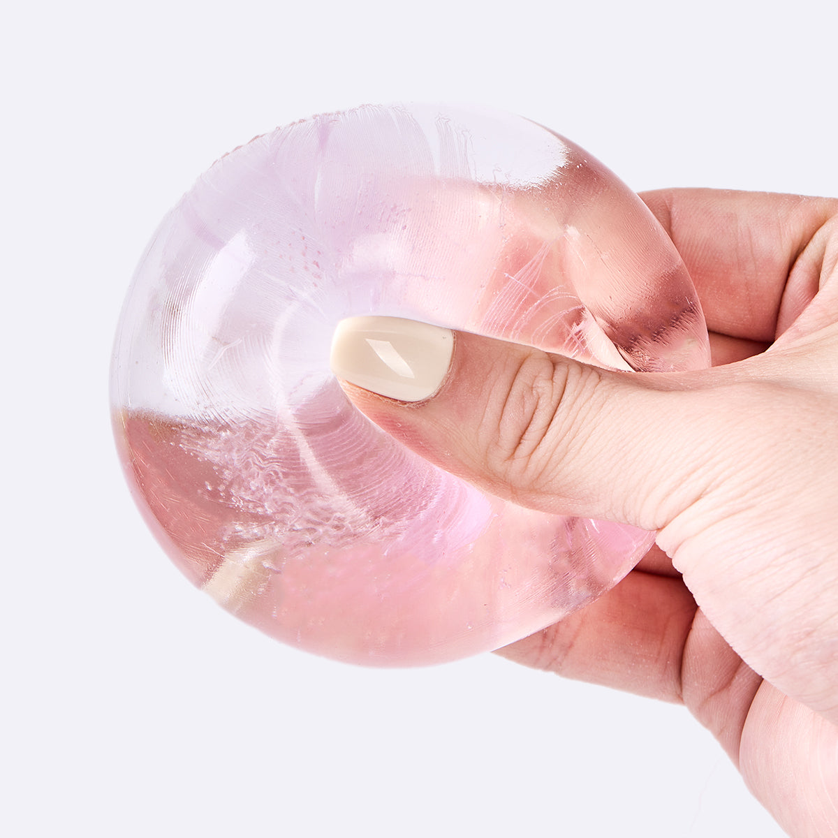 Nested Crystal Purple Feather Taba Squishy - Image 4