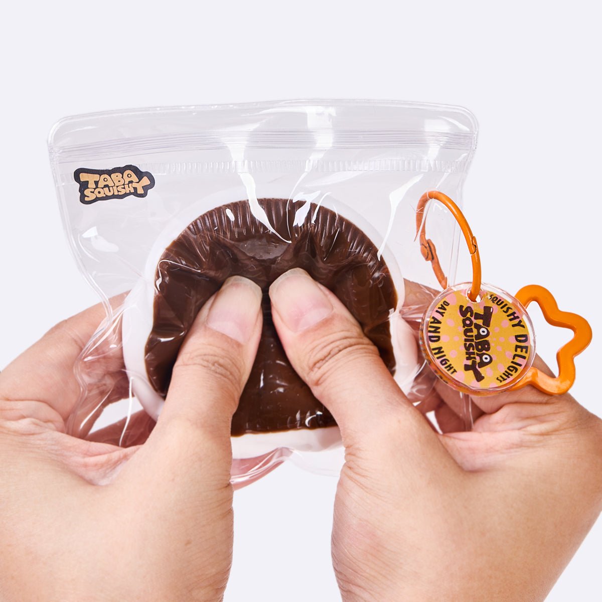 60g Choco-white Sandwich Cookie Taba Squishy - Image 5
