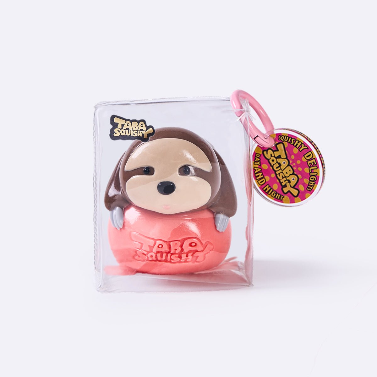 Little Sloth on Pink Ball Taba Squishy