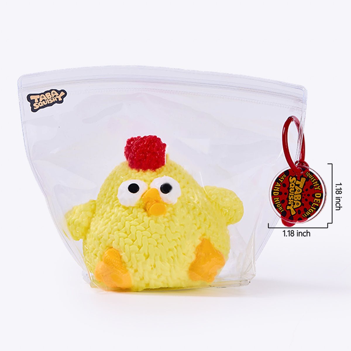 Knitted Yellow Chick Taba Squishy - Image 7