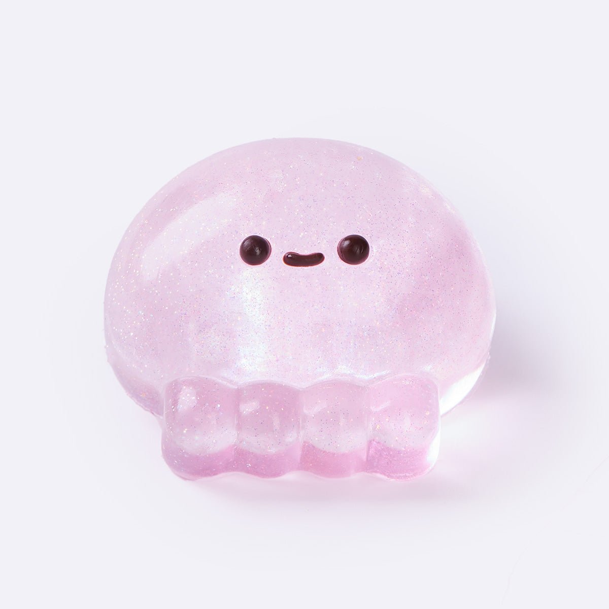 Glitter Transparent-pink Jellyfish Taba Squishy