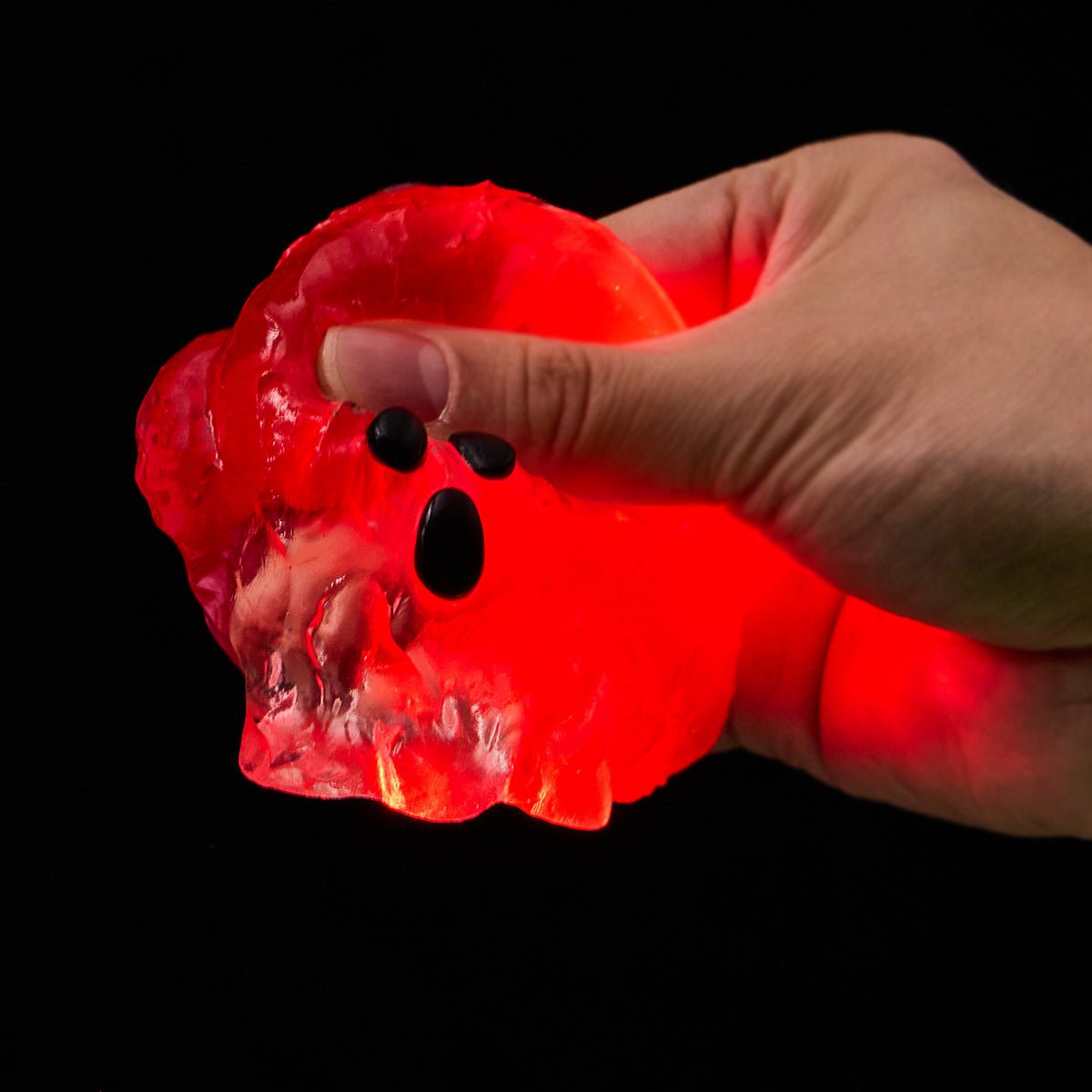 Clear Ghost with Red Light Taba Squishy - Image 2