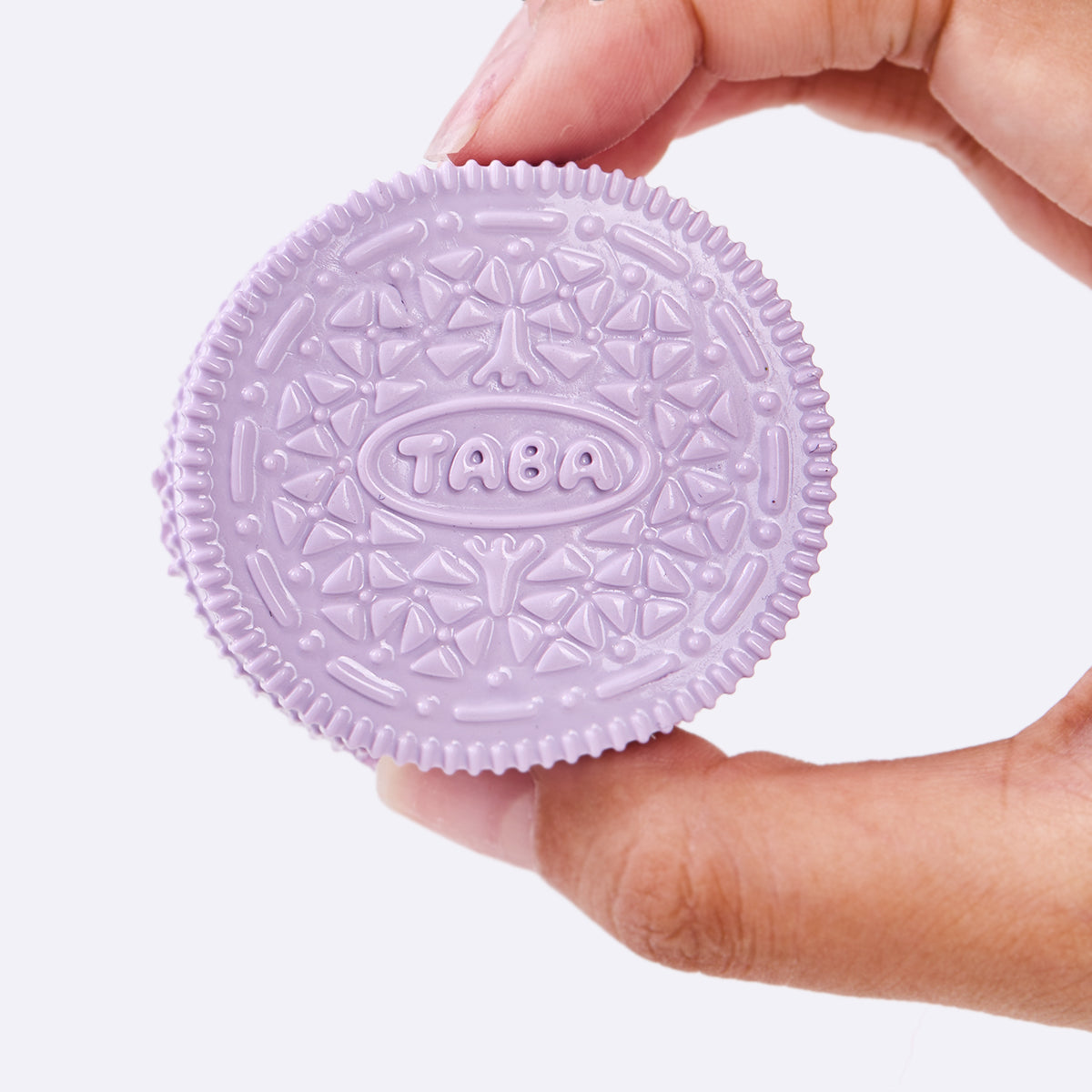 60g Purple-white Sandwich Cookie Taba Squishy - Image 4