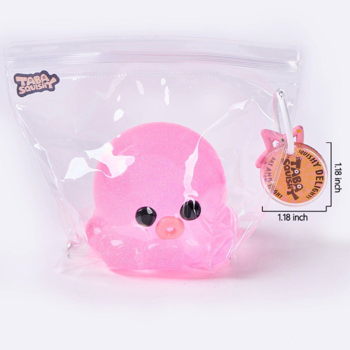 Glitter Pink Octopus Taba Squishy - Image 6