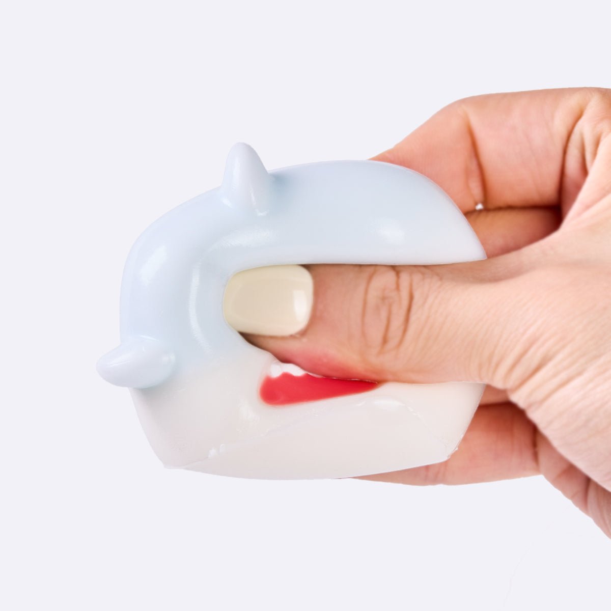 Light Blue Shark Cube Taba Squishy - Image 3