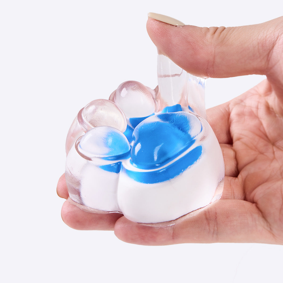 Nested Crystal-blue Paw Taba Squishy - Image 2