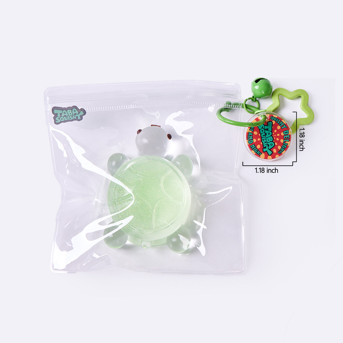 Glitter Clear-green Turtle Taba Squishy - Image 7