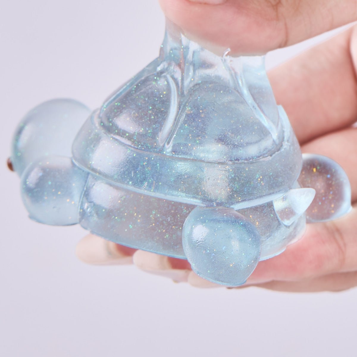 Glitter Transparent-blue Turtle Taba Squishy - Image 5