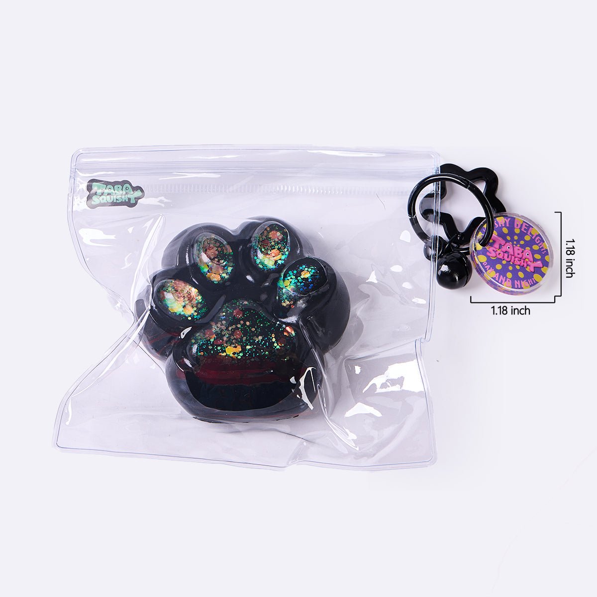 100g Black-bling Paw Taba Squishy - Image 6