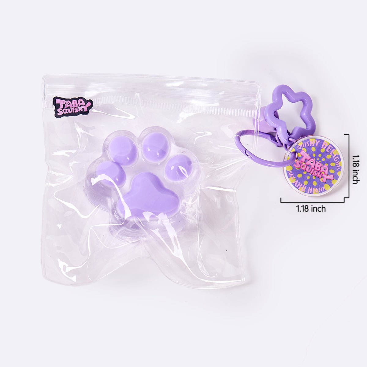 62g Transparent-purple Paw Taba Squishy - Image 6