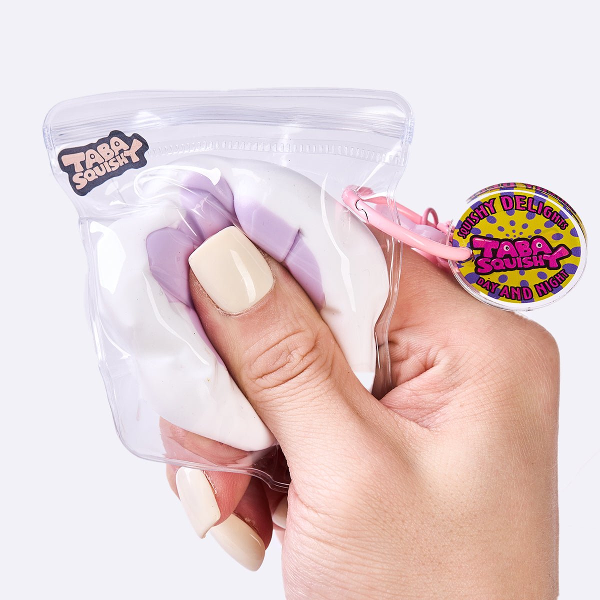 45g White-purple Paw Taba Squishy - Image 5
