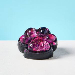 Transparent-black-pink Paw Taba Squishy