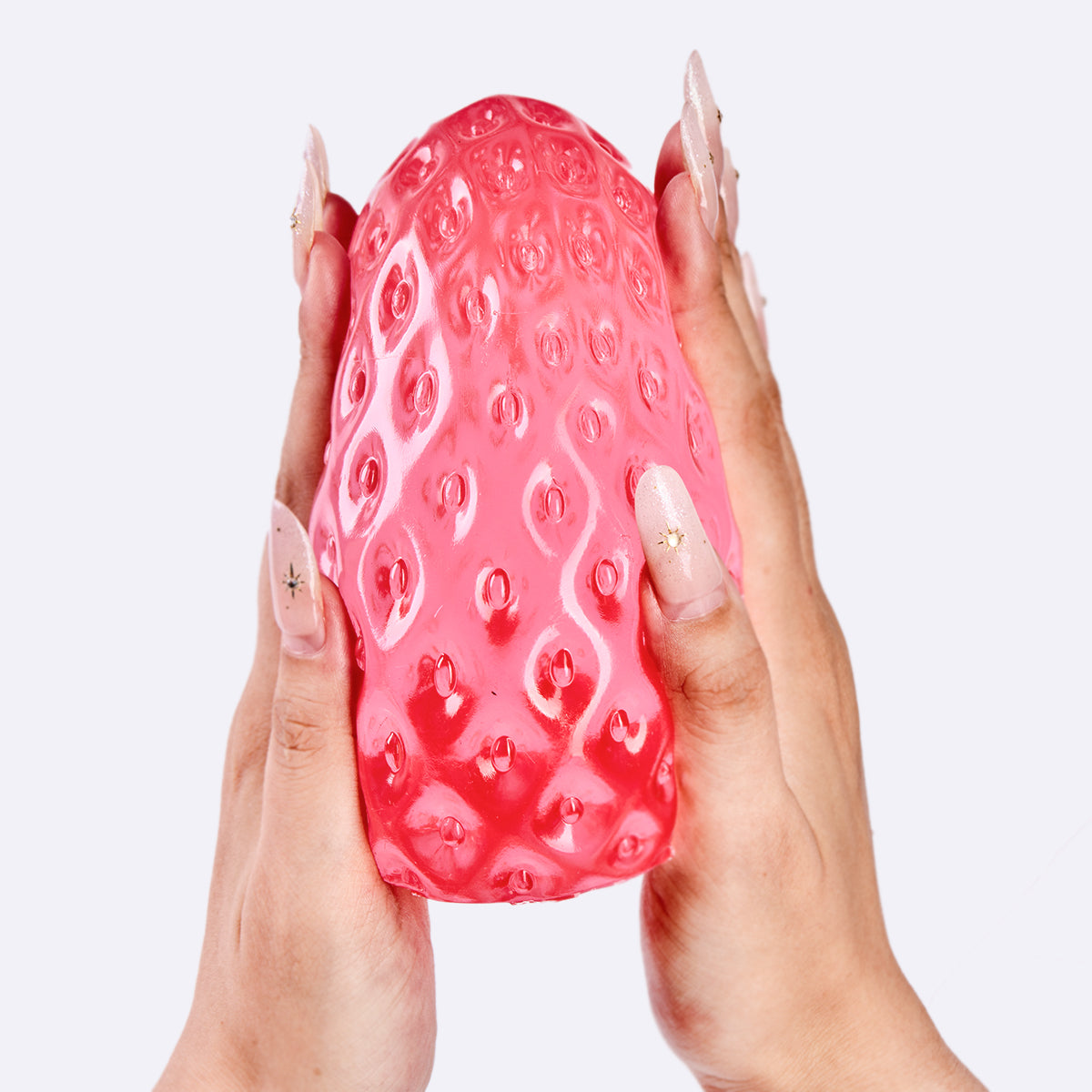 Jumbo Clear-red Strawberry Taba Squishy - Image 2