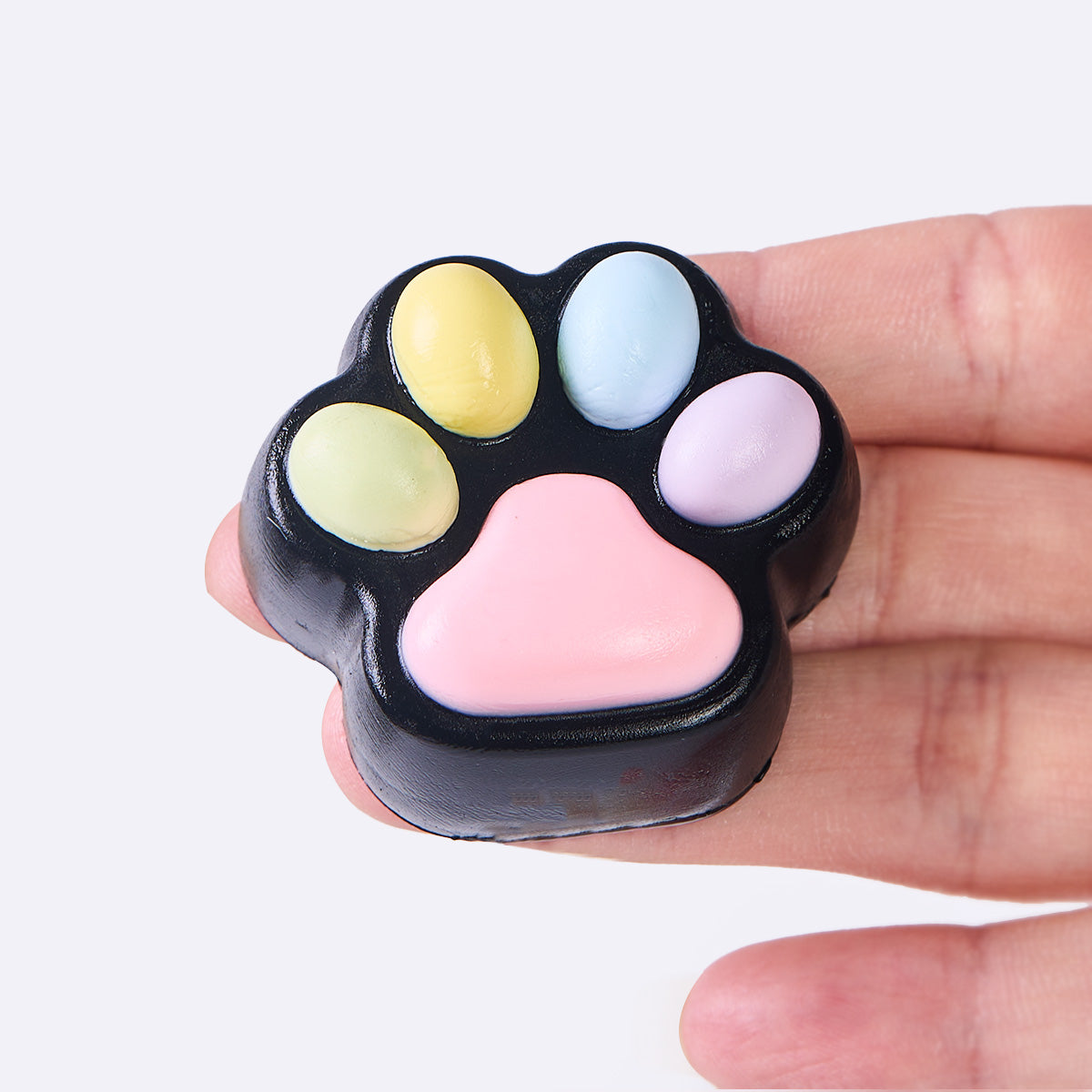 45g Black-colorful Paw Taba Squishy - Image 3