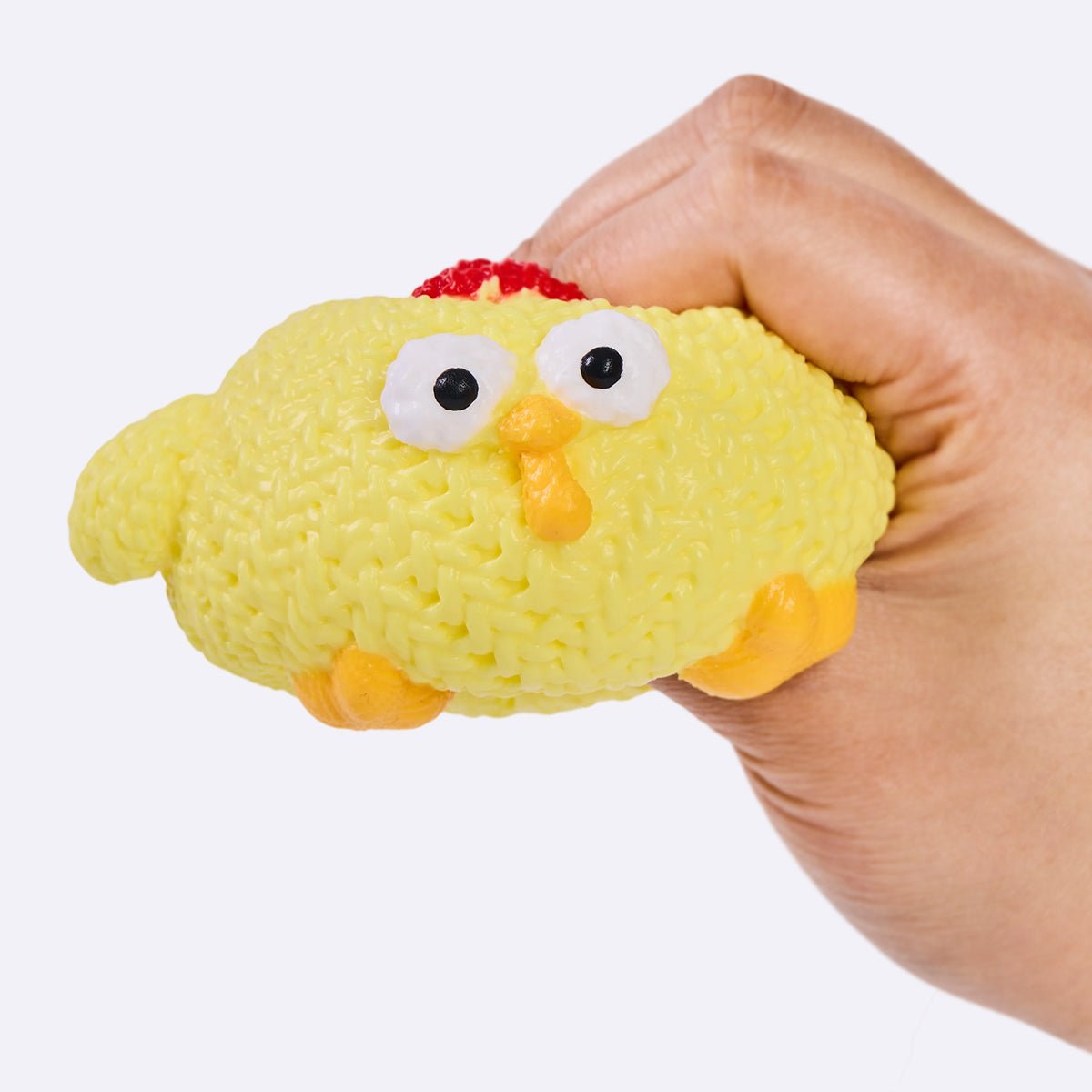 Knitted Yellow Chick Taba Squishy - Image 3