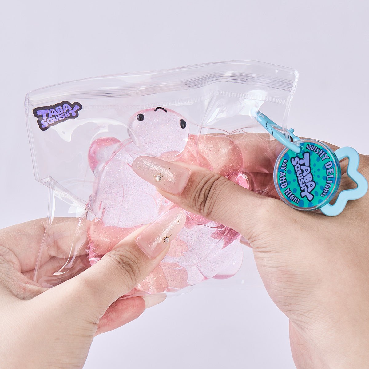 Glitter Transparent-pink Turtle Taba Squishy - Image 6