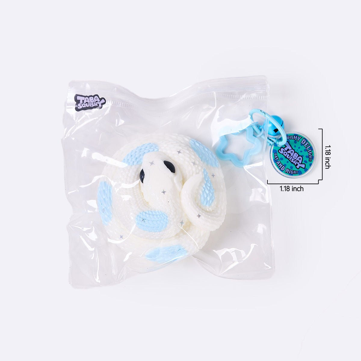 White-blue Snake Taba Squishy - Image 6