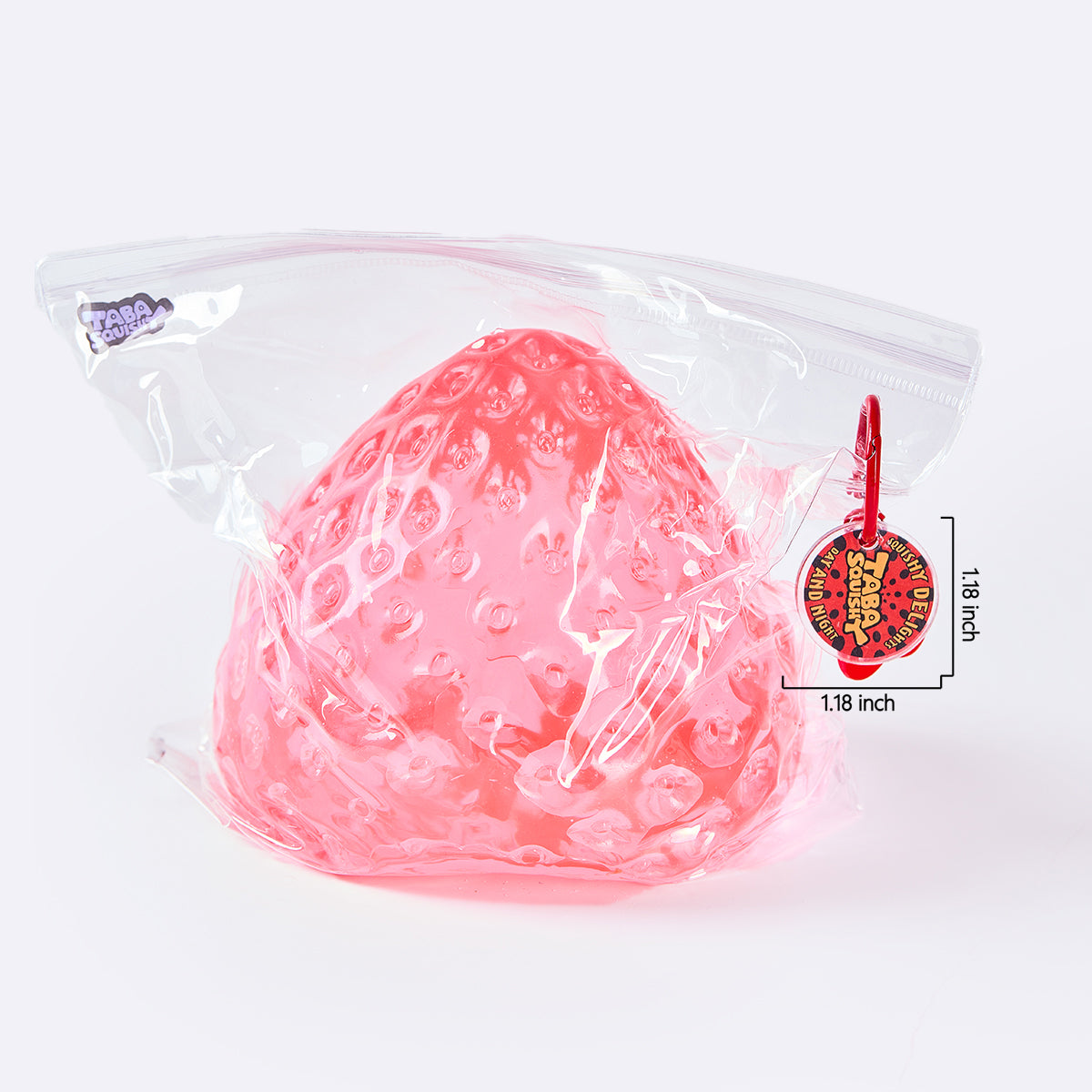 Jumbo Clear-red Strawberry Taba Squishy - Image 6