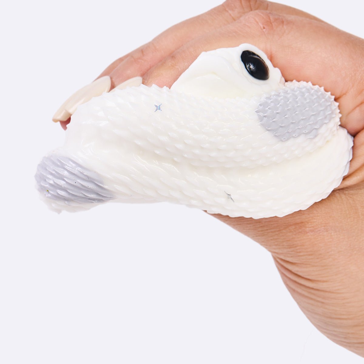 White-gray Snake Taba Squishy - Image 2